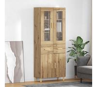 vidaXL Highboard Artisan Oak 69.5 x 34 x 180 cm Engineered Wood