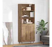 vidaXL Highboard Artisan Oak 69.5 x 34 x 180 cm Engineered Wood