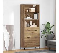 vidaXL Highboard Artisan Oak 69.5 x 34 x 180 cm Engineered Wood