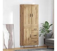 vidaXL Highboard Artisan Oak 69.5 x 34 x 180 cm Engineered Wood