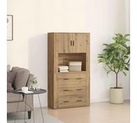 Highboard Engineered Wood Sideboard Cabinet Kitchen Storage Cabinet vidaXL
