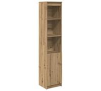 vidaXL Highboard Artisan Oak - Modern Storage Cabinet with Adjustable Doors, Ample Shelves for Kitchen, Bathroom, Bedroom, and Office - 37.5x35x180 cm, Brown