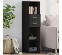 vidaXL Highboard Black 30x42.5x124 cm Engineered Wood