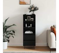 vidaXL Highboard Black 40x36x110 cm Engineered Wood UK