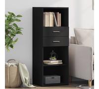 vidaXL Highboard Black 45x42.5x124 cm Engineered Wood
