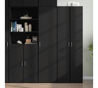 Vidaxl Highboard Black 45X42.5X185 Cm Engineered Wood