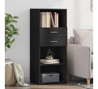 Highboard Black 50x42.5x124 cm Engineered Wood