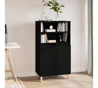 vidaXL Highboard Black 60X36X110 Cm Engineered Wood, Black