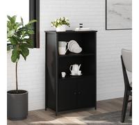 vidaXL Highboard Black 62x32x103.5 cm Engineered Wood