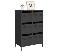 vidaXL Highboard Black 68x39x101.5 cm Steel book cabinet modern book cabinet
