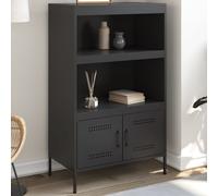 vidaXL Highboard Black 68x39x113 cm Steel