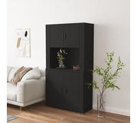 Vidaxl Highboard Black Engineered Wood