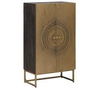 vidaXL Highboard Brass 53.5 x 30 x 95 cm