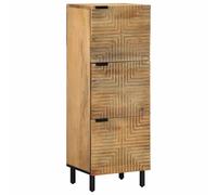 vidaXL Highboard Brown 40x33x110 cm Solid Wood Mango side cabinet