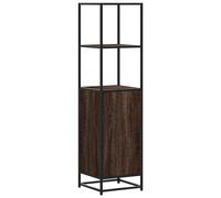vidaXL Highboard Brown Oak 35.5x35x139 cm Engineered Wood and Metal