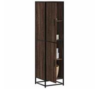 vidaXL Highboard Brown Oak 35.5x35x139 cm Engineered Wood and Metal