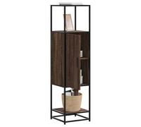 vidaXL Highboard Brown Oak 35.5x35x139 cm Engineered Wood and Metal