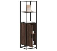 vidaXL Highboard Brown Oak 35.5x35x139 cm Engineered Wood and Metal