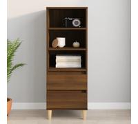 vidaXL Highboard Brown Oak 40x36x110 cm Engineered Wood