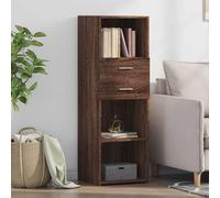 vidaXL Highboard Brown Oak 40x42.5x124 cm Engineered Wood