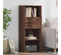 vidaXL Highboard Brown Oak 50x42.5x124 cm Engineered Wood