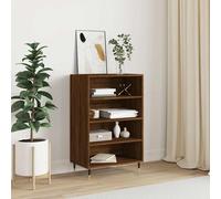 (brown oak) vidaXL Highboard Sideboard Storage Side Cabinet Home Cupboard Engineered Wood