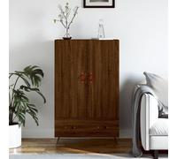 vidaXL Highboard Brown Oak 69.5x31x115 cm Engineered Wood
