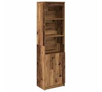 vidaXL Highboard Cabinet Old Wood Finish - 180 cm Tall, 5-Shelf Versatile Storage for Living Room/Entryway/Kitchen/Office/Bedroom, Engineered Wood