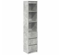 vidaXL Highboard Concrete Grey 180 cm Cabinet - Engineered Wood Storage for Kitchen, Bathroom, Living Room with Shelves & Drawers - Modern Sideboard