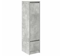 vidaXL Highboard Concrete Grey 29.5x34x119.5 cm Engineered Wood Cabinet - Modern Storage Unit for Living Room/Dining Room