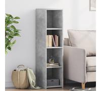 vidaXL Highboard Concrete Grey - Engineered Wood Storage Cabinet 30 x 41 x 124 cm - Modern Design, Ideal for Living Room