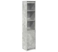 vidaXL Highboard Concrete Grey 37.5x35x180 cm Engineered Wood, cabinet, side cabinet, tall storage cabinet, storage cabinet, tall cabinet
