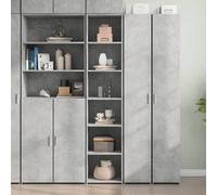vidaXL Highboard Concrete Grey 40x41x185 cm Engineered Wood