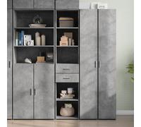 vidaXL Highboard Concrete Grey 40x42.5x185 cm Engineered Wood