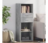 vidaXL Highboard Concrete Grey 45x42.5x124 cm Engineered Wood
