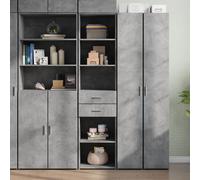 vidaXL Highboard Concrete Grey 45x42.5x185 cm Engineered Wood
