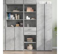 vidaXL Highboard Concrete Grey 50x42.5x185 cm Engineered Wood
