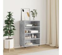 vidaXL Highboard Concrete Grey 57x35x90 cm Engineered Wood