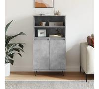 vidaXL Highboard Concrete Grey 60x36x110 cm Engineered Wood