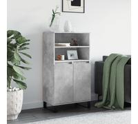 vidaXL Highboard Concrete Grey 60x36x110 cm Engineered Wood