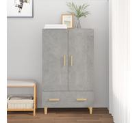 Vidaxl Highboard Concrete Grey 70X31X115 Cm Engineered Wood