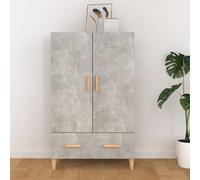 vidaXL Highboard Concrete Grey 70x31x115 cm Engineered Wood