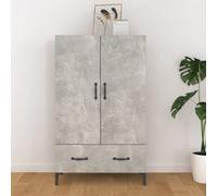 vidaXL Highboard Concrete Grey 70x31x115 cm Engineered Wood