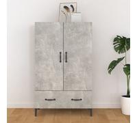 vidaXL Highboard Concrete Grey 70x31x115 cm Engineered Wood