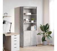 vidaXL Highboard Concrete Grey 70x35x180 cm Engineered Wood