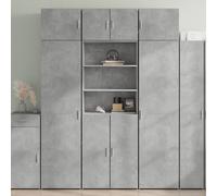 vidaXL Highboard Concrete Grey 70x42.5x185 cm Engineered Wood