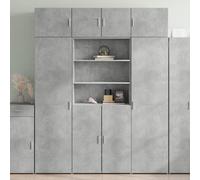 Vidaxl Highboard Concrete Grey 80X42.5X185 Cm Engineered Wood