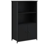 vidaXL Highboard, Cupboard with Storage, Sideboard for Living Room, Storage Cabinet Side Board Buffet, Industrial Style, Black Engineered Wood
