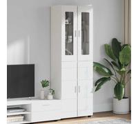 VidaXL Highboard FLORIN 60 X 35 X 182 Cm White Engineered Wood