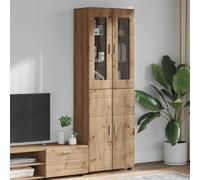vidaXL Highboard FLORIN Artisan Oak 60 x 35 x 182 cm Engineered Wood